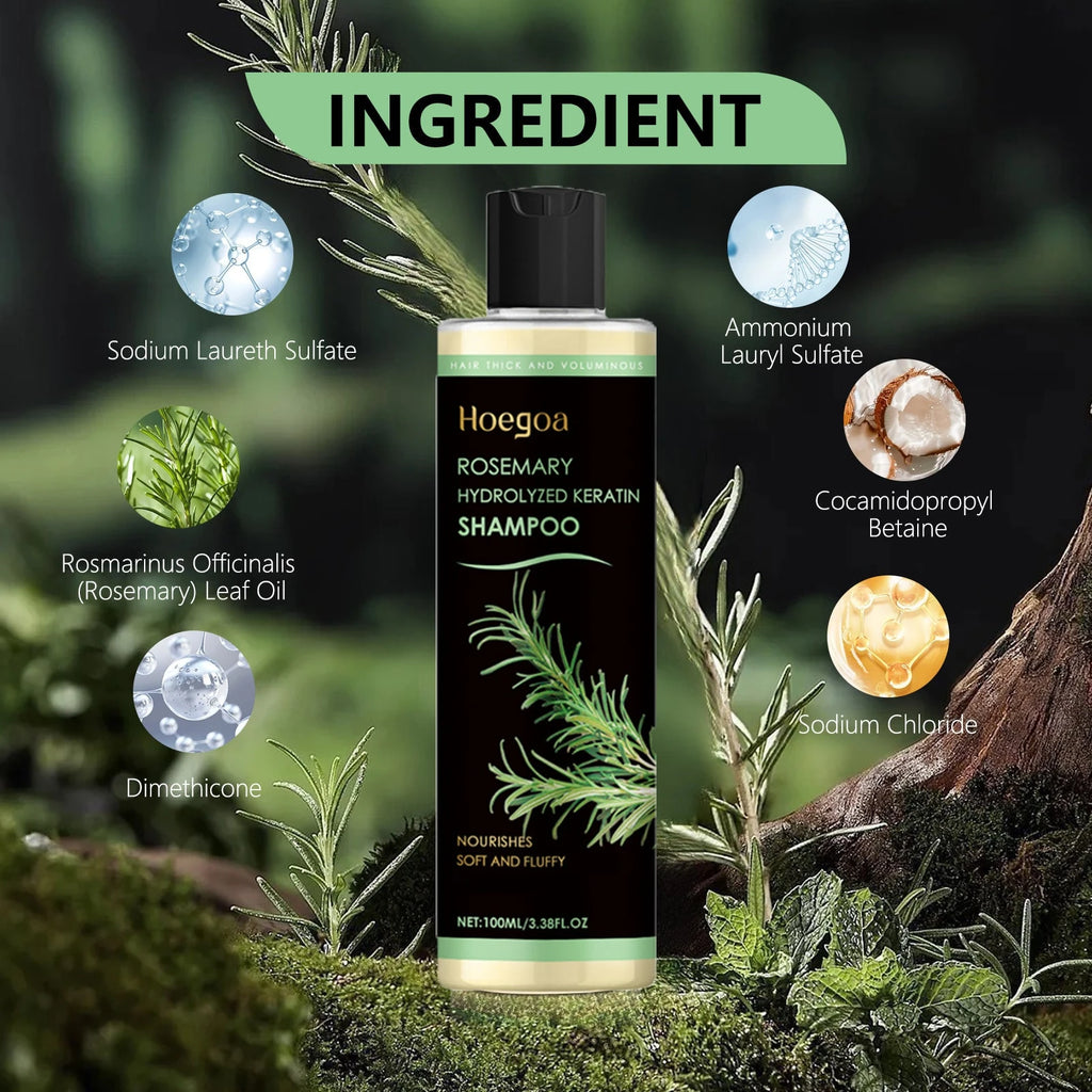 1PCS/2PCS Rosemary Shampoo,Gently Moisturizing Hair Shampoo For Women And Men To Gently Cleanse, Repair