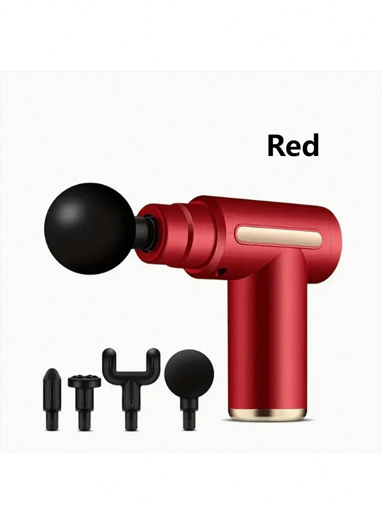 A Stylishly Designed Mini High Torque Motor USB Rechargeable Handheld Massage Gun For Body, Back And Neck Deep Muscle Percussionargeted muscle areas.  Use for 10–15 minutes per session.