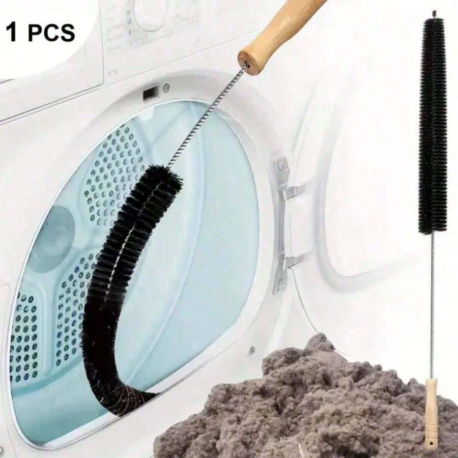 1 Piece Of Washer & Dryer Vent Cleaning Brush With A Long Flexible Rod And Spiral Bristles