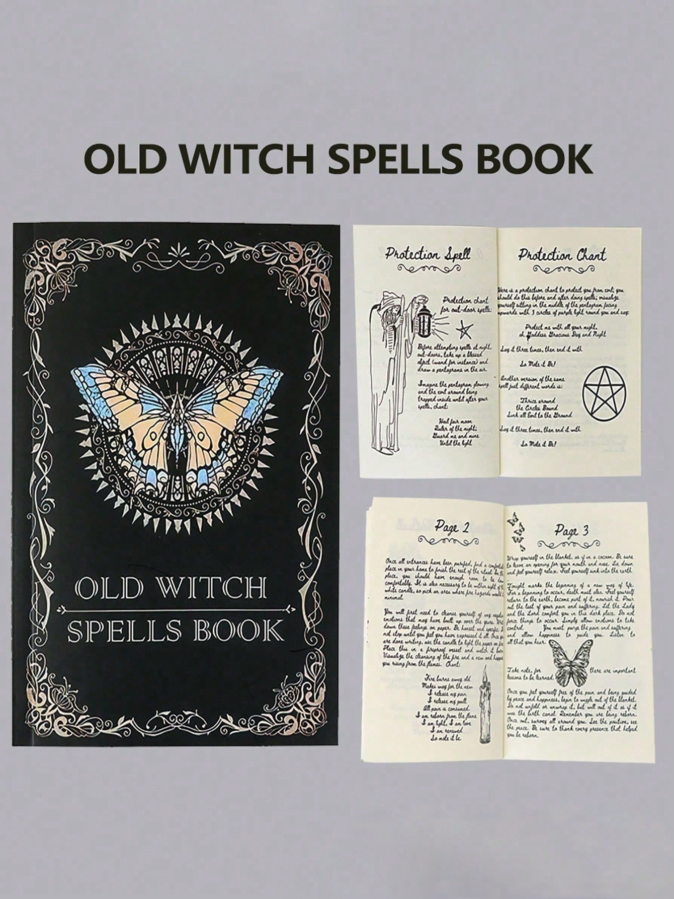 1pc "The Old Wizard's Spell Book" Written In English, Focusing On Introducing Various Magic Spells, A Valuable