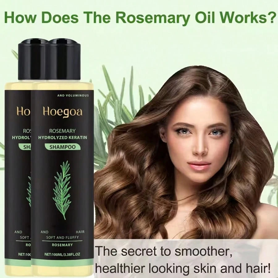 1PCS/2PCS Rosemary Shampoo,Gently Moisturizing Hair Shampoo For Women And Men To Gently Cleanse, Repair