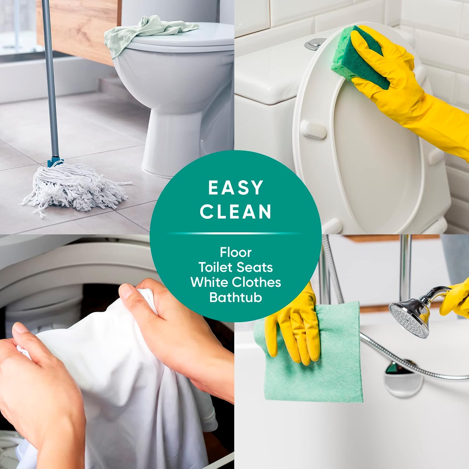 Cloralen Household Cleaning Liquid Bleach - 32.12 fl oz - 3-in-1 Multipurpose Cleaner for Laundry, Bathroom & Kitchen - Deodorizes, Whitens & Deep Cleans