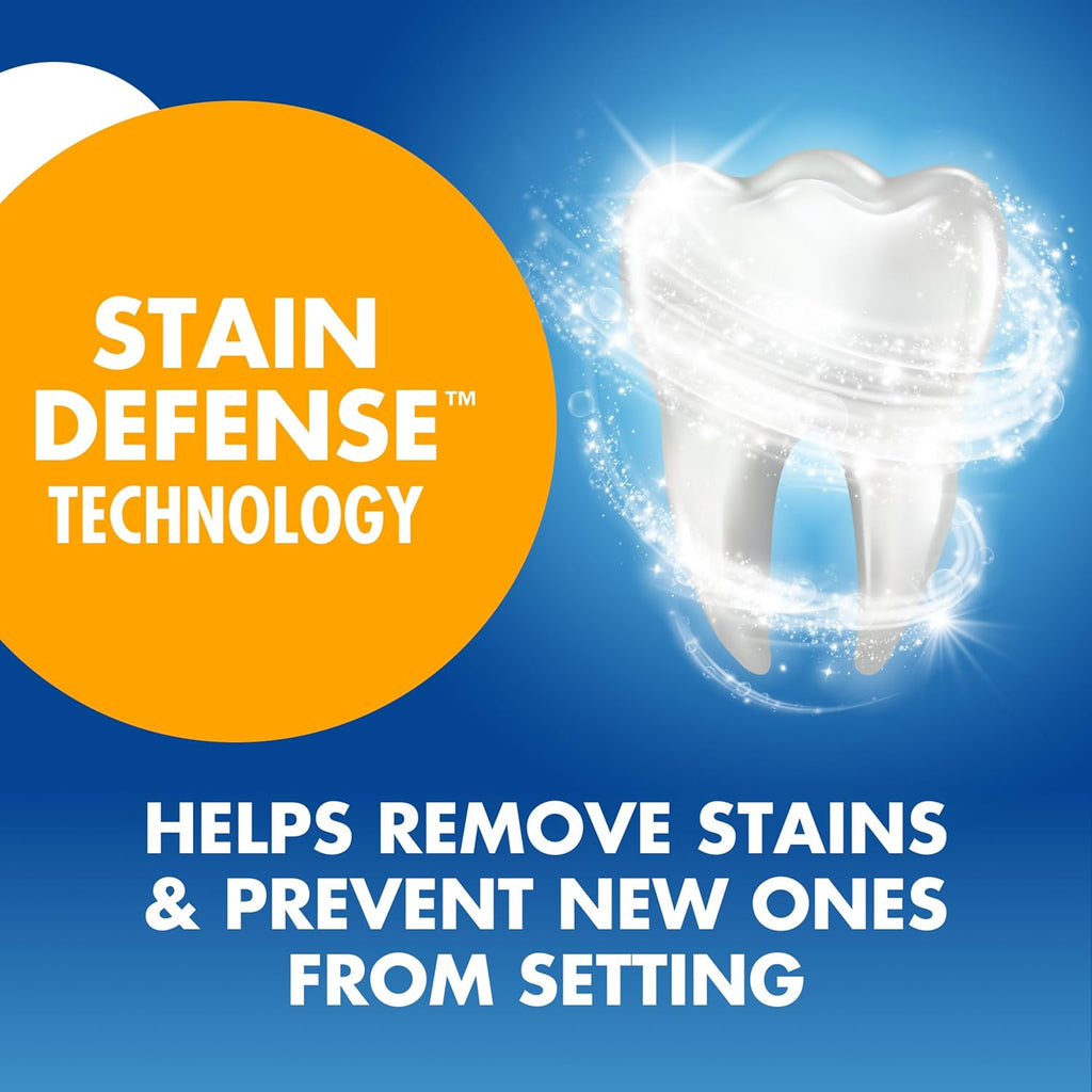 ARM & HAMMER Advance White Toothpaste, Teeth Whitening Baking Soda Toothpaste with Stain Defense Technology and Fluoride, Clean Mint Flavor, 6.0 Oz (4 Pack)