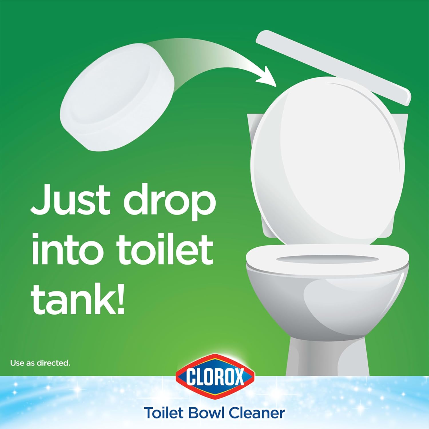Clorox Ultra Clean Toilet Tablets Bleach 4 Count, 3.5 Ounces Each (Package May Vary)