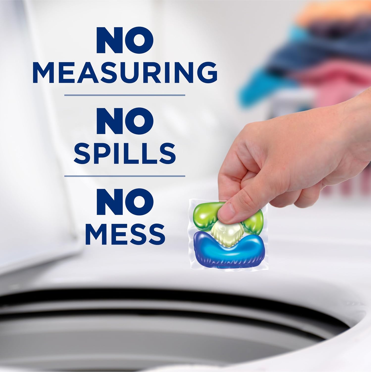 Arm & Hammer Plus OxiClean 5-in-1 Laundry Detergent Power Paks, 42 Count (Packaging may vary)