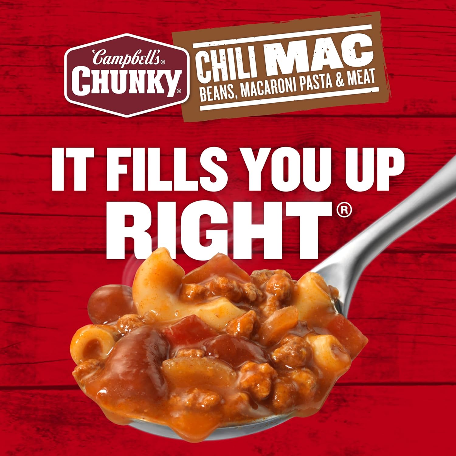 Campbell's Chunky Soup, Chili Mac Soup, 18.8 Ounce Can