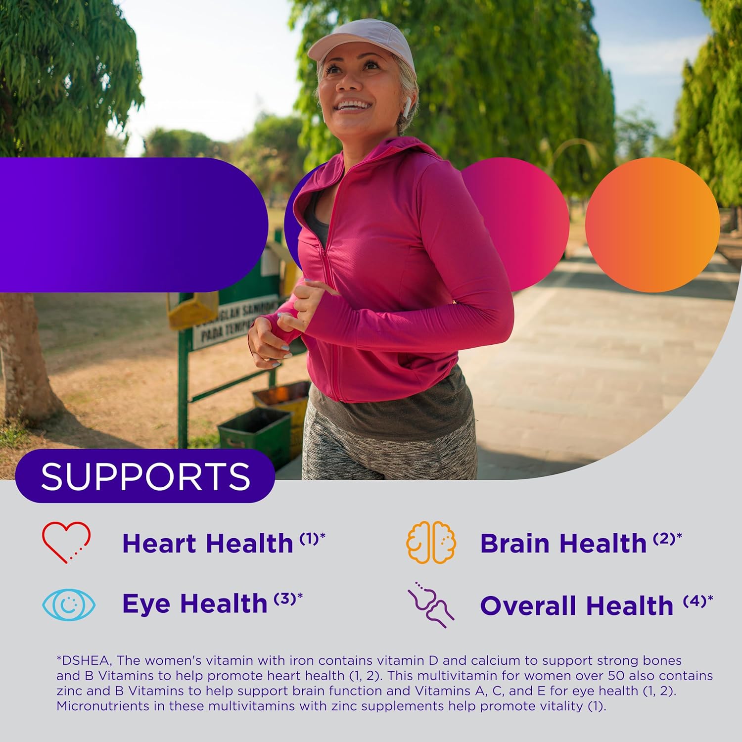 Centrum Silver Women's Multivitamin for Women 50 Plus, Multivitamin/Multimineral Supplement with Vitamin D3,